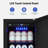 Velivi 127 Cans 3.1 Cubic Feet Built-In & Freestanding Beverage Refrigerator with Digital Control, Security Lock, and Blue LED Light