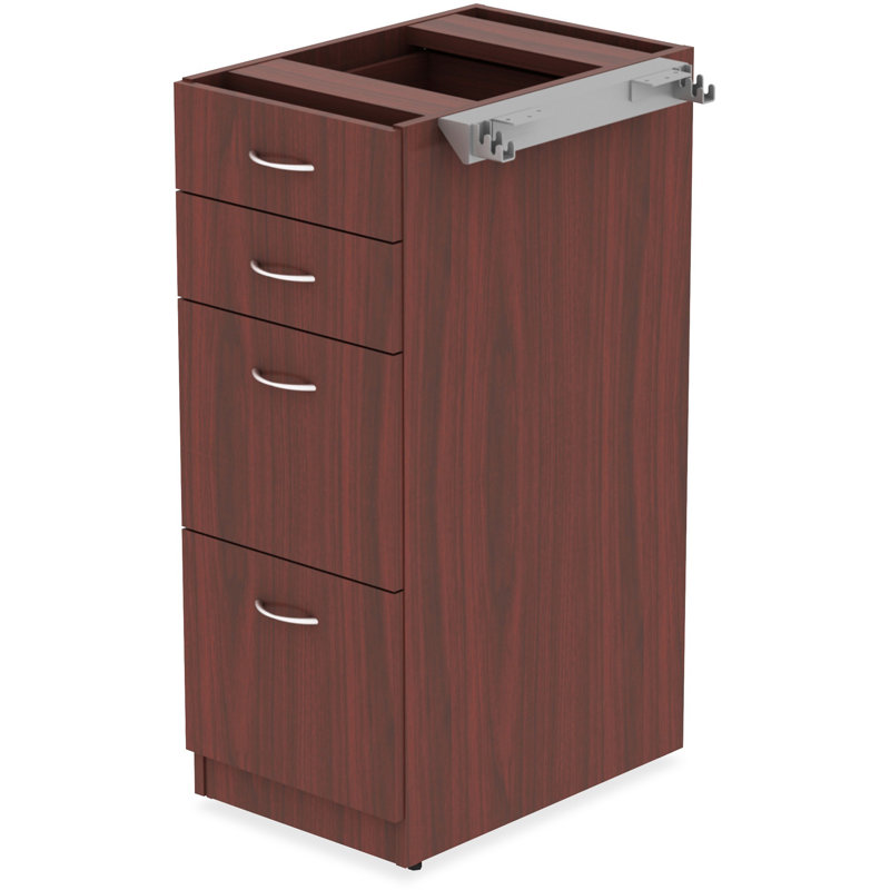 Pacitte Series 4-Drawer File Cabinet, Mahogany