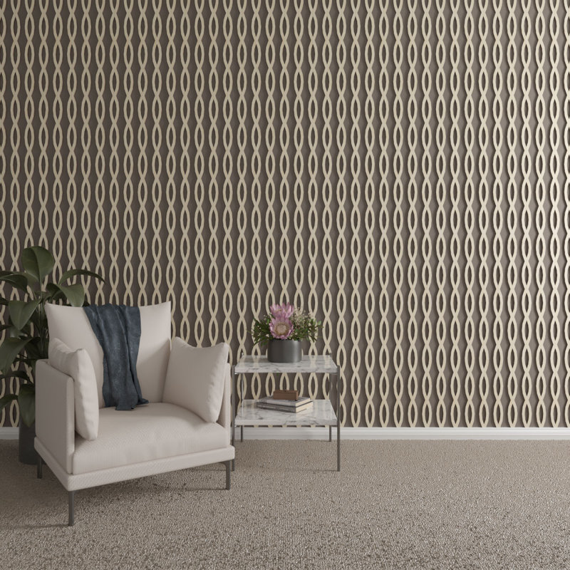 Ensemble de panneau mural décoratif à lattes réglables en bois Rakaia, H 47 po x l 2,5 po x P 0,37 po, Bouleau