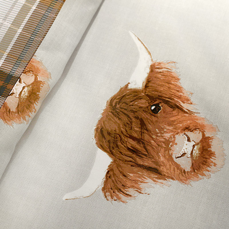 Polyester Animal Print Duvet Cover Set with Pillowcases Included, Double - 2 Standard Pillowcases, Beige