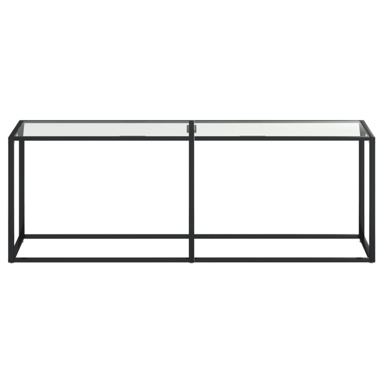 Hefling Glass Top Console Table
