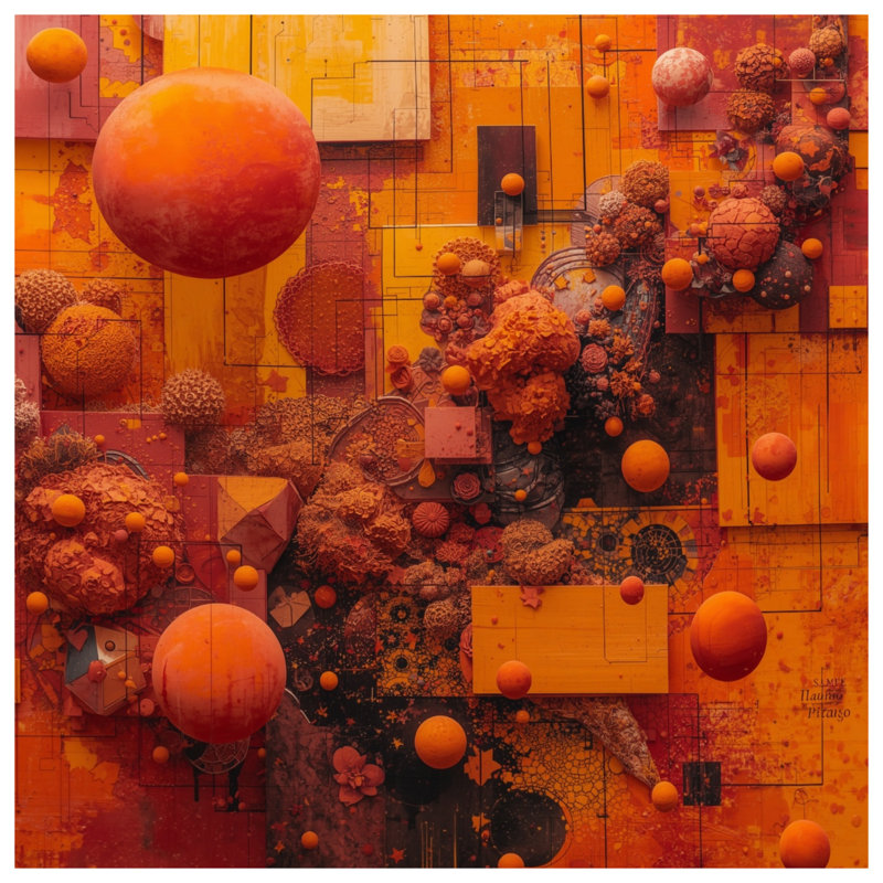 Coussins décoratifs orange, 20 x 20 pouces