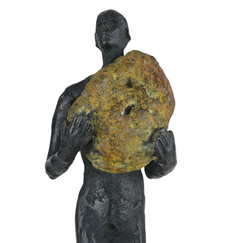 Man On Rock Medium Bronze