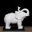 Éléphant en céramique gracieux - Décoration parfaite pour les tablettes et les bureaux