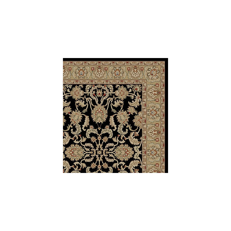 Tapis oriental noir à tissé plat Bitner, Rectangle 9 pi 3 po x 12 pi 6 po