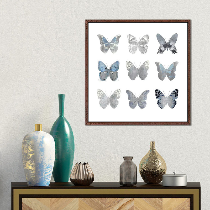 Butterfly Study II by Julia Bosco - Gallery-Wrapped Canvas Giclée on Canvas, 45.72cm H x 45.72cm W, Classic Wood Framed