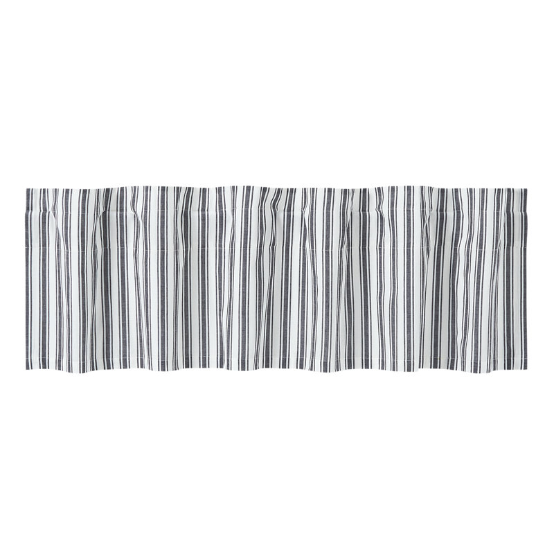 Sawyer Mill Cotton Striped Tailored Window Valance, 16" W x 60" L