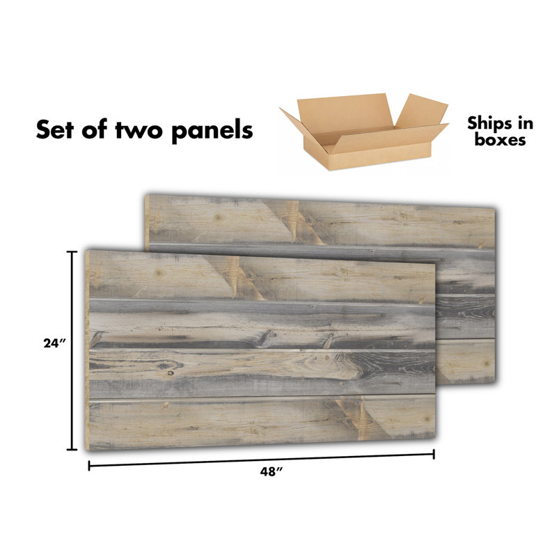 Panneau de lattes texturé grain de bois 24 po x 48 po, Pin teinté bleu