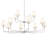 12 - Light Steel Dimmable Tiered Chandelier-1937749207