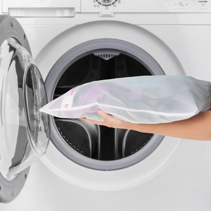 4 sacs à linge en filet - Sacs de rangement pour vêtements avec fermetures à glissière - 2 sacs moyens et 2 grands pour trier les vêtements par maison de tous les jours