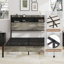 Structure de lit, structure de lit plateforme en bois, avec rangement et 2 tablettes, pas de bruit, pas besoin de sommiers, outils faciles à assembler, grand espace de rangement sous le lit, antique