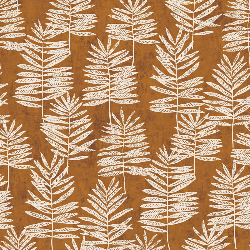 Zen 1000cm x 53cm Wallpaper Roll, Orange