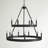 Emmalynn 15 - Light Steel Dimmable Round Chandelier