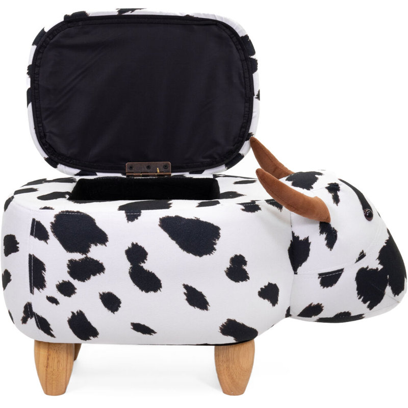Vegan Leather Storage Ottoman