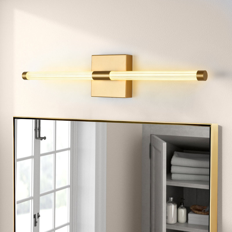 Éclairage à DEL à intensité variable pour meuble-lavabo, Or