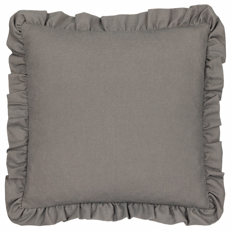 Floral Grey Square Cushion Cover
