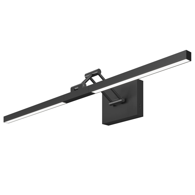 1-Light 30''Bathroom 3CCT Modern LED Vanity Light Fixture with 360° Rotatable Head & Swing Arm, Matte Black