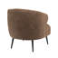 Chaise de luxe Hildegarde, revêtement brun Boucle, mousse haute, boucle décorative moderne en mousse, design-121264584