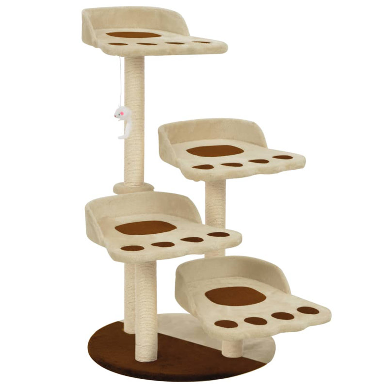Caudill 90cm H Cat Tree, Beige/Brown