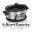 Hamilton Beach® FlexCook™ Stay or Go® 6-Quart Programmable Slow Cooker with Dishwasher Safe Crock, Lid Lock for Easy Travel
