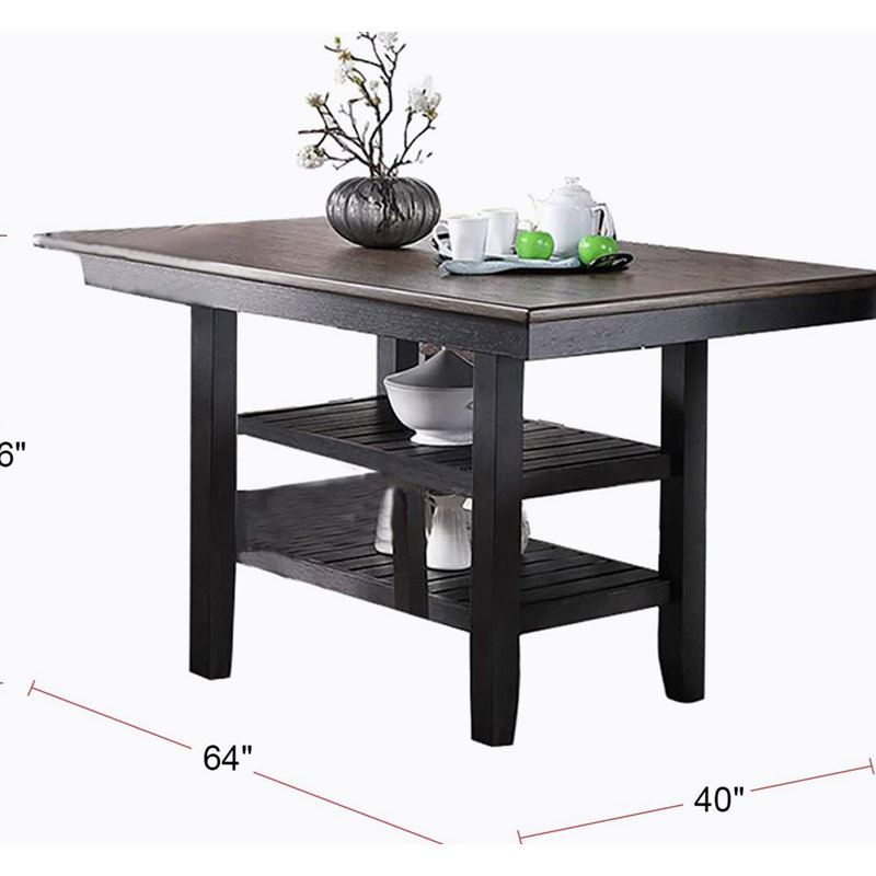 Barrone 6 - Person Double Pedestal Dining Set