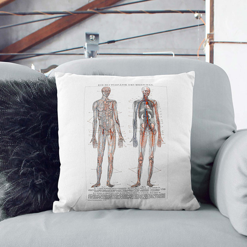 Square Throw Cushion, 55cm H x 55cm W x 20cm D