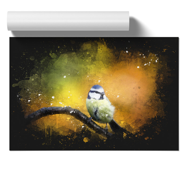 Blue Tit Bird Vol.2 - No Frame Print, 21cm H x 30cm W x 0.1cm D