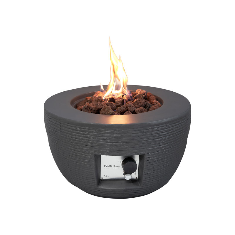 Curved Natural Gas Smokeless Fire Pit