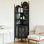 Bibliothèque de rangement Mid-Century pour petits salons 78,74 "H Vintage