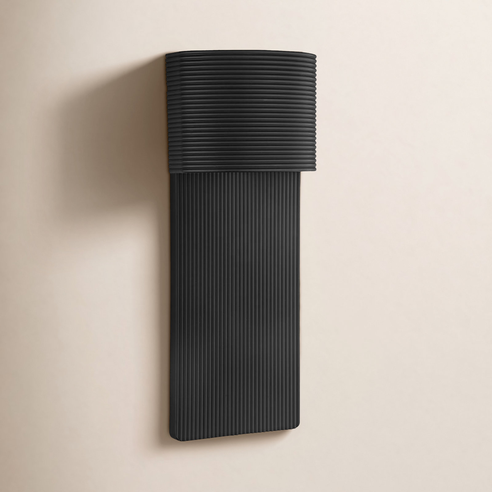 1-Light Outdoor Light, Black, 17" H x 6.75" W x 3.5" D