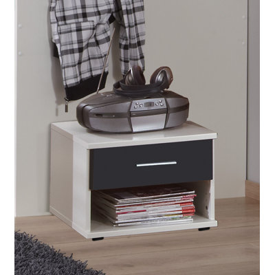 Florestan 46cm W Manufactured Wood Bedside Table