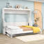 Lit escamotable en bois avec tablettes de rangement-435732324-435732331