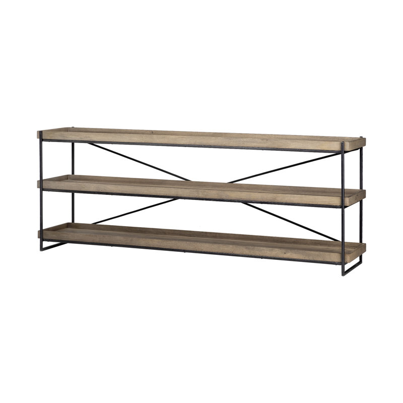 HomeRoots 80'' Solid Wood Top Console Table