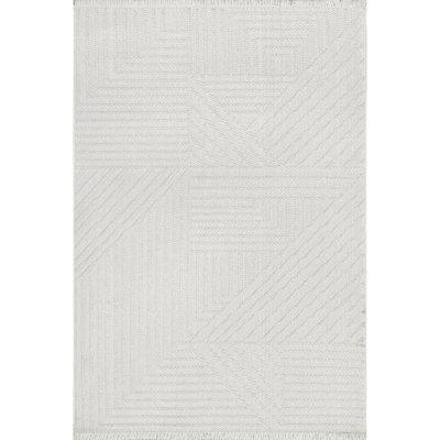 Tapis géométrique pour salle à manger Makena