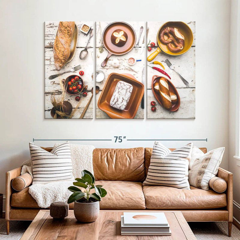 Yarlin Bread In Pans, 32" H x 50" W