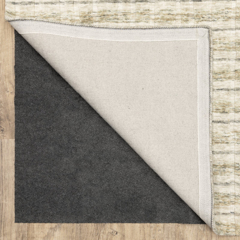 Dual Surface 0.1'' Thick Rug Pad, Rectangle 9'10" x 13'8"