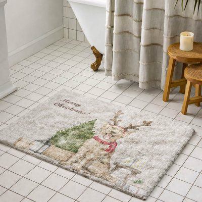 Tapis pour chien et arbre de Noël de qualité supérieure lavable à la machine Dream Shag ADS219