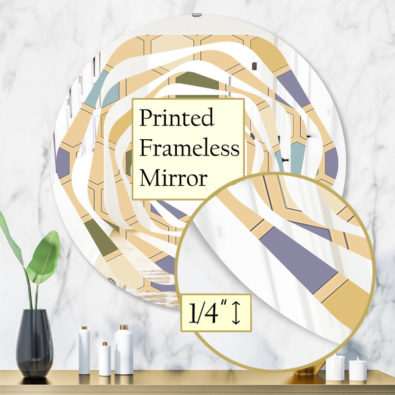 Miroir mural Whirl X, H 31,5 po x l po
