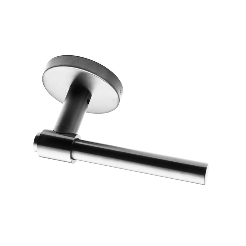 Linnea Lever Set, Satin Stainless Steel, Single Dummy, Round