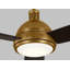Ventilateur de plafond standard à DEL à 3 pales de 60 po avec télécommande et ensemble d'éclairage inclus Hicks-1020111302