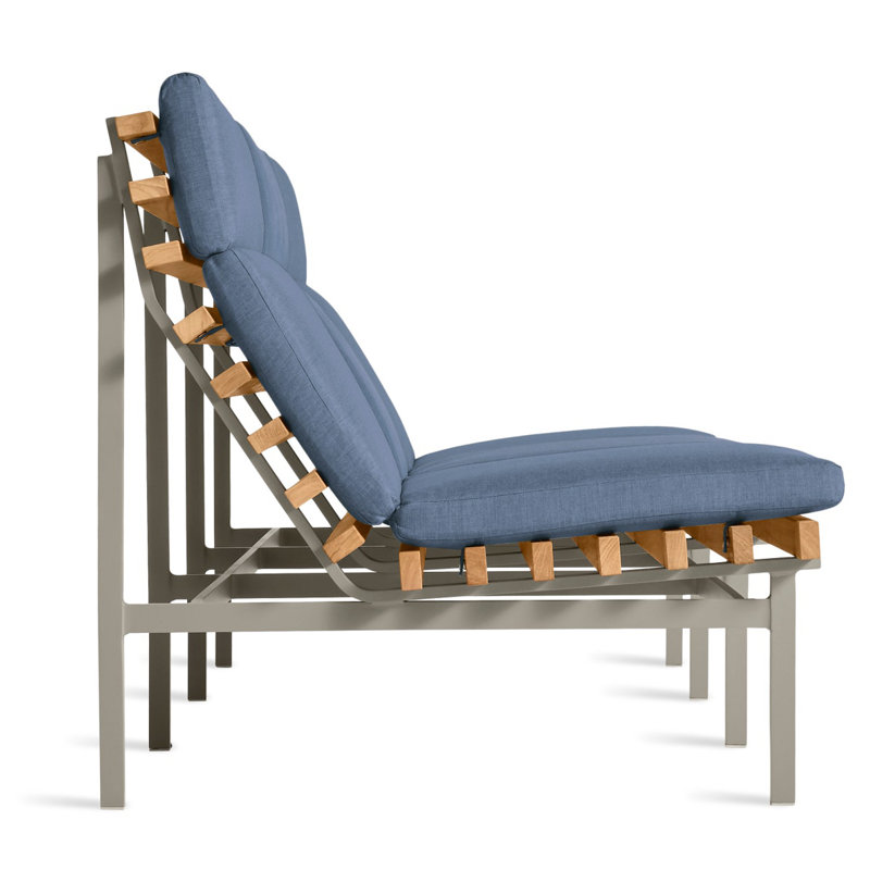 Perch Outdoor 3 Seat Sofa, Sunbrella Haze, Charcoal