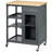 Rolling Kitchen Cart with 4-bottle Wine Rack-1412006474
