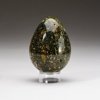 Genuine Polished Ocean Jasper Egg (0.4462 Lbs)