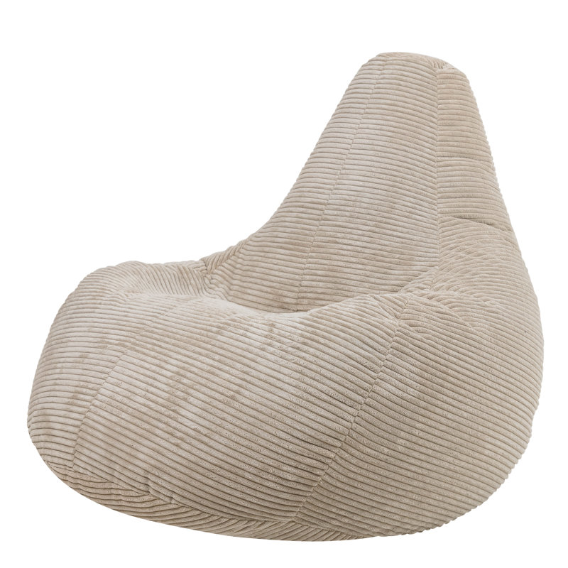 Dalton Corduroy Recliner Bean Bag, Stone