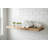 Custom Narrow Live Edge English Chestnut Wood Floating Shelves-345387965