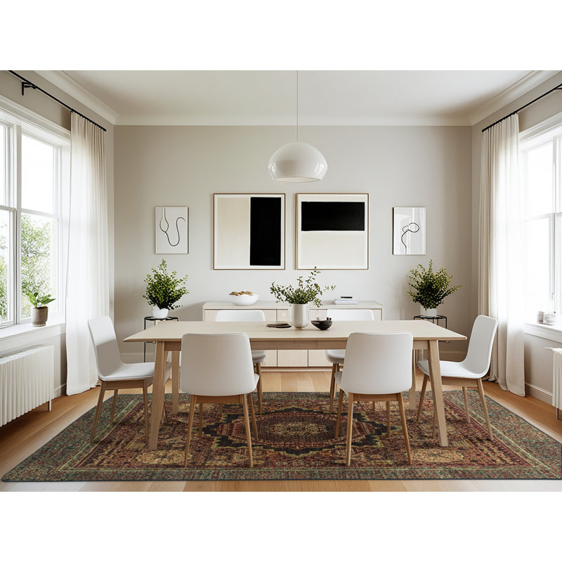 Oriental Indoor Rug, Rectangle 7' x 10'