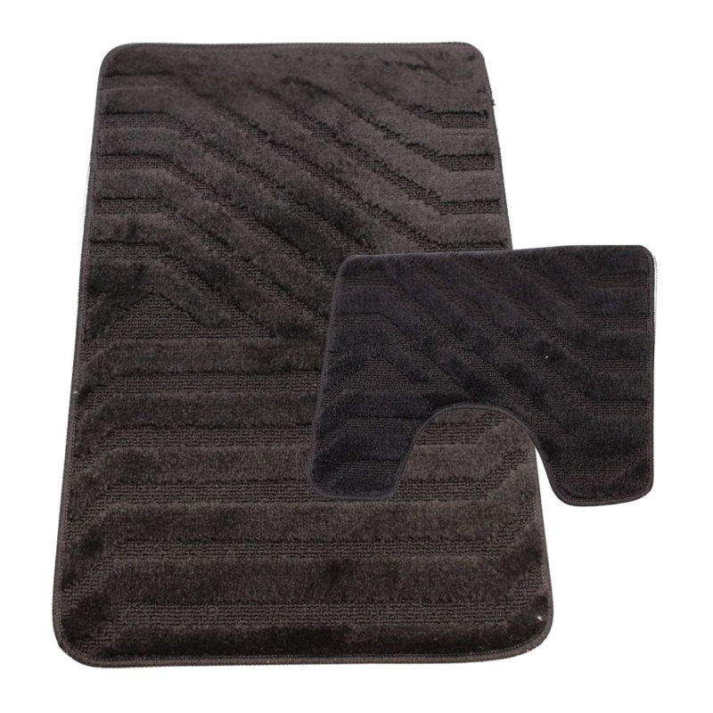 Polypropylene Plastic Bath Mat, Black