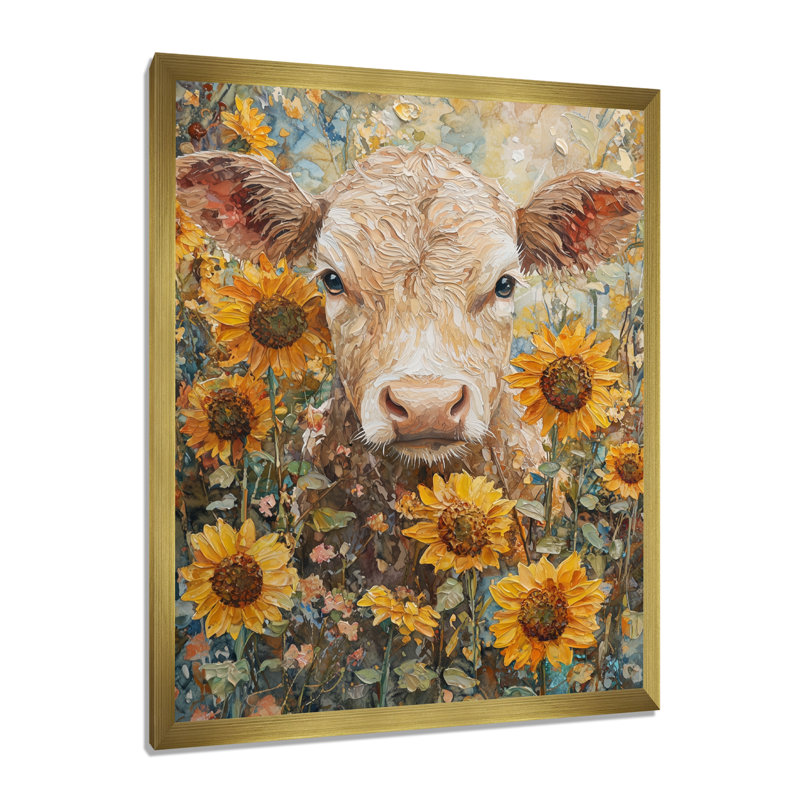 Dunnuck - Animals Canvas Wall Art, H 40 po x l 30 po, Reproduction encadrée d'une seule photo, Doré
