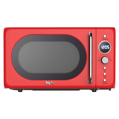 Total Chef Retro Microwave Oven, 0.7 Cu Ft, 8 Pre-sets, 700w