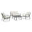 Maui 4 Pc Outdoor Set-off White